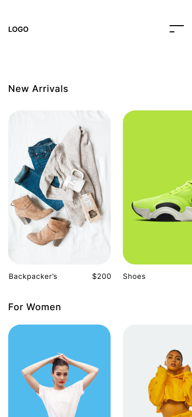 Apparel store template